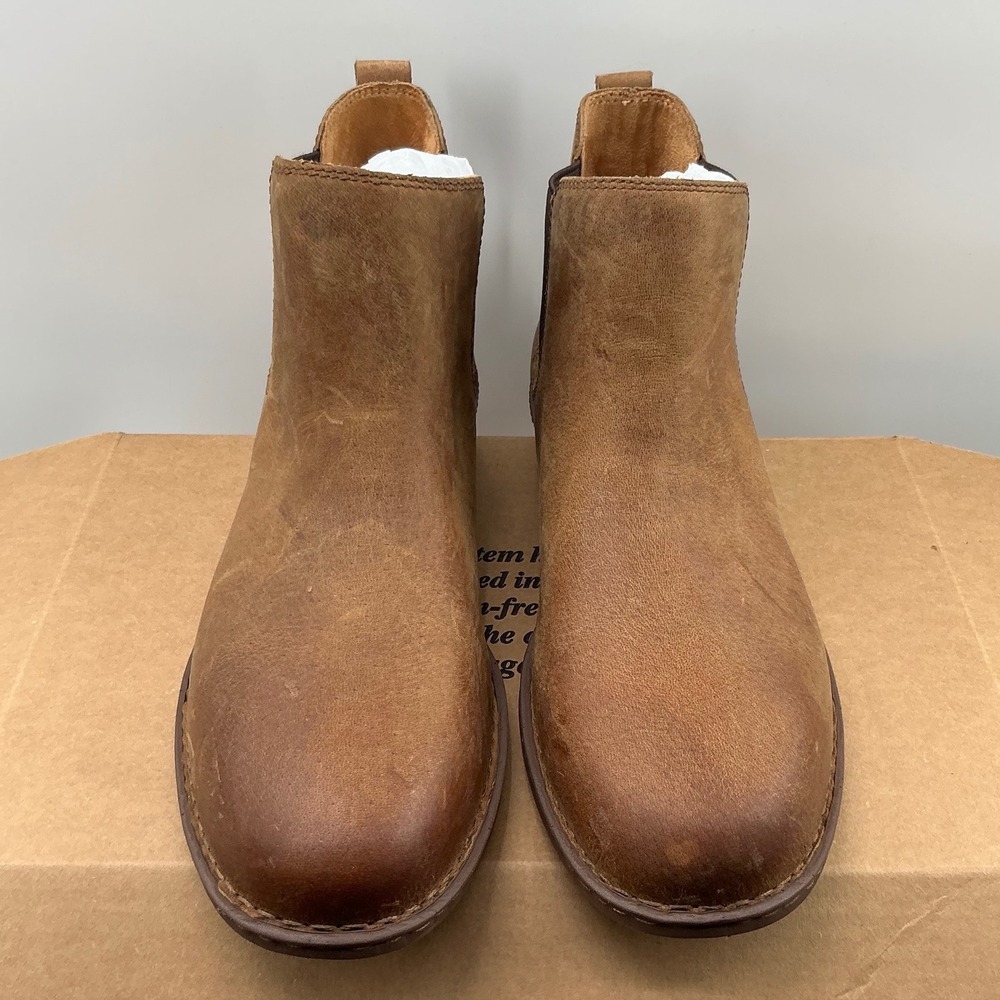 Born Cove Mens Brown Leather Chelsea Boots BM0014126 Size 13M